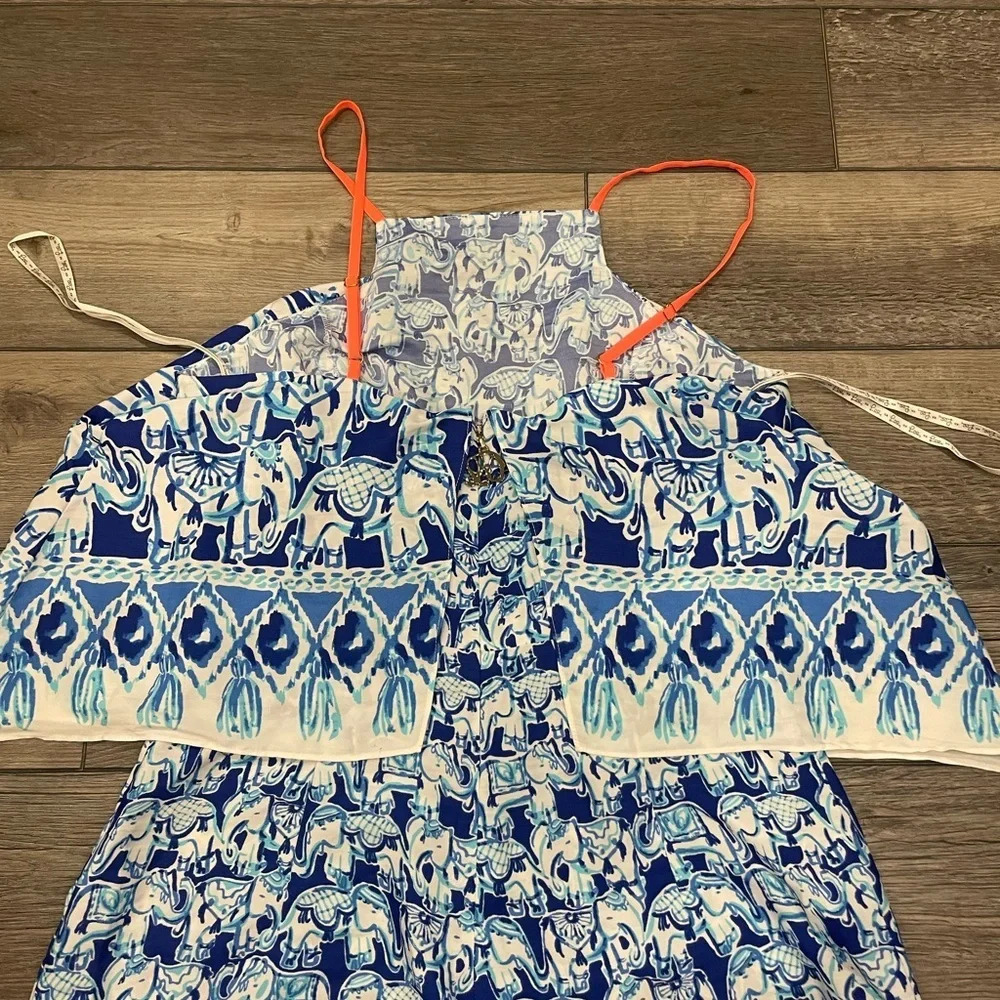 Lilly Pulitzer Celyn Elephant Print Romper 0 - Picture 10 of 10